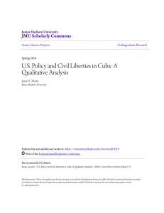 US Policy and Civil Liberties in Cuba: A