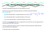 4.4 – Normal Distributions (Empirical Rule)