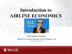 Introduction to AIRLINE ECONOMICS