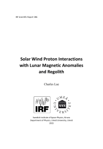 Solar Wind Proton Interactions with Lunar Magnetic