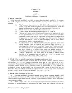 Chapter 153A. Counties - North Carolina General Assembly