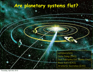 Are planetary systems flat?