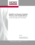 Health as Human Capital: Theory and Implications