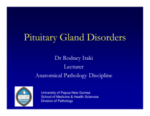 Pituitary and Hypothalamus Disorders MBBS III Seminar