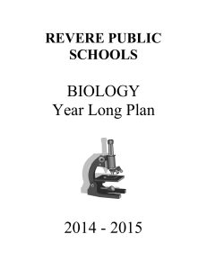 Biology YLP 1415 - Revere Public Schools