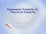Experimental Probability Vs. Theoretical