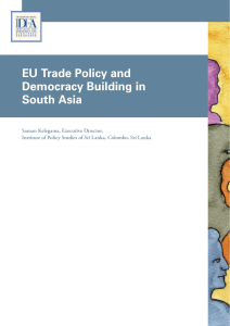 9. EU Trade Policy and Democracy Building in South Asia