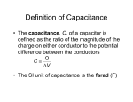 Definition of Capacitance
