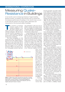 Measuring Quake- Resistance in Buildings