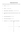 MAT084 Sample Final Exam The following questions appeared on a
