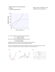 Algebra 1 Mod 1 Review Worksheet I. Graphs Consider the graph