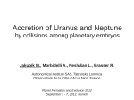 Accretion of Uranus and Neptune