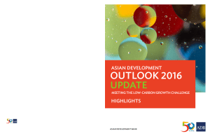 Asian Development Outlook 2016 Update: Highlights