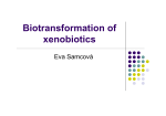 Biotransformation of xenobiotics