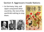 Section 4: Aggressors Invade Nations