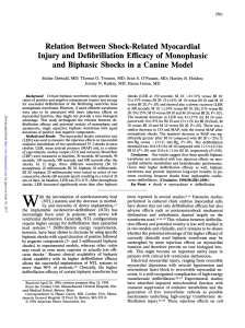 Relation Between Shock-Related Myocardial Injury and