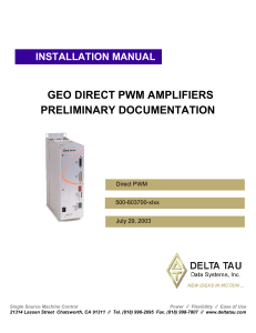 geo direct pwm amplifier