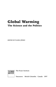 Global Warming: The Science and the Politics