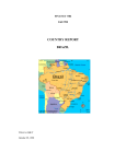 COUNTRY REPORT BRAZIL