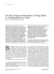 On the Trough-to-Peak Ratio of Drug Effect in Antihypertensive Trials