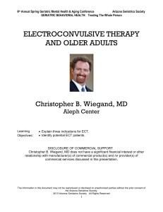 electroconvulsive therapy and older adults