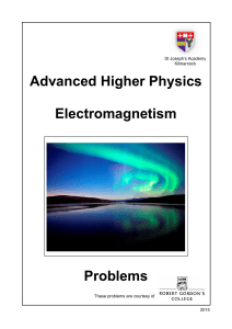 AH Electromagnetism Problems 2015