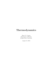 Thermodynamics - Department of Physics