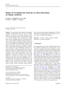 Impact of Greenland and Antarctic ice sheet interactions on climate