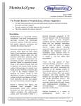 MetabolicZyme Product Sheet