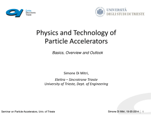 Physics and Technology of Particle Accelerators