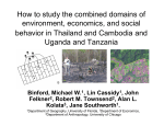 How to study the combined domains of environment, economics
