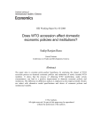 Does WTO accession affect domestic economic policies