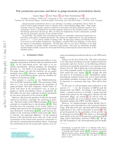 Pair production processes and flavor in gauge