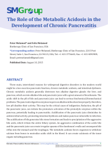 The Role of the Metabolic Acidosis in the Development of Chronic