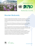 CBD Factsheet: Mountain Biodiversity