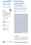 Scaling properties of a non-Fowler–Nordheim tunnelling junction