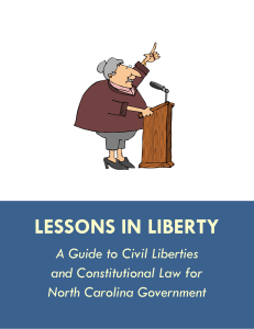 lessons in liberty - ACLU of North Carolina
