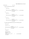 1. Solve the following systems of equations: a) 3 8 15 2 26 x y x y +