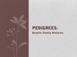 Pedigrees and Chromosomal Abnormalities Notes (Genetics Test 2