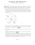 Astronomy 1400: Homework 2