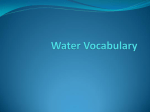 Water Vocabulary