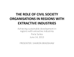 THE ROLE OF CIVIL SOCIETY IN REGIONS