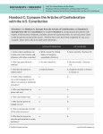 Handout C: Compare the Articles of Confederation
