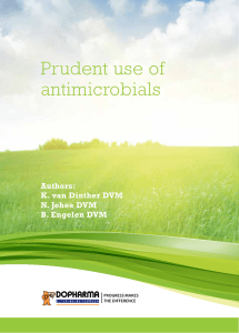 Prudent use of antimicrobials