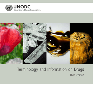 Terminology and Information on Drugs