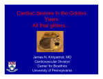 Cardiac devices in the Golden Cardiac devices in the Golden Years