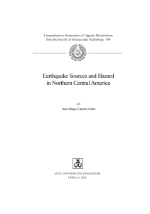 Earthquake Sources and Hazard in Northern Central America