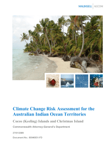 Climate Change Risk Assessment for the Australian Indian Ocean