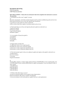 Investment and saving Ch24 Economics Ch09 Macroeconomics