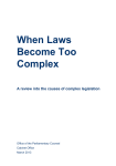When Laws Become Too Complex